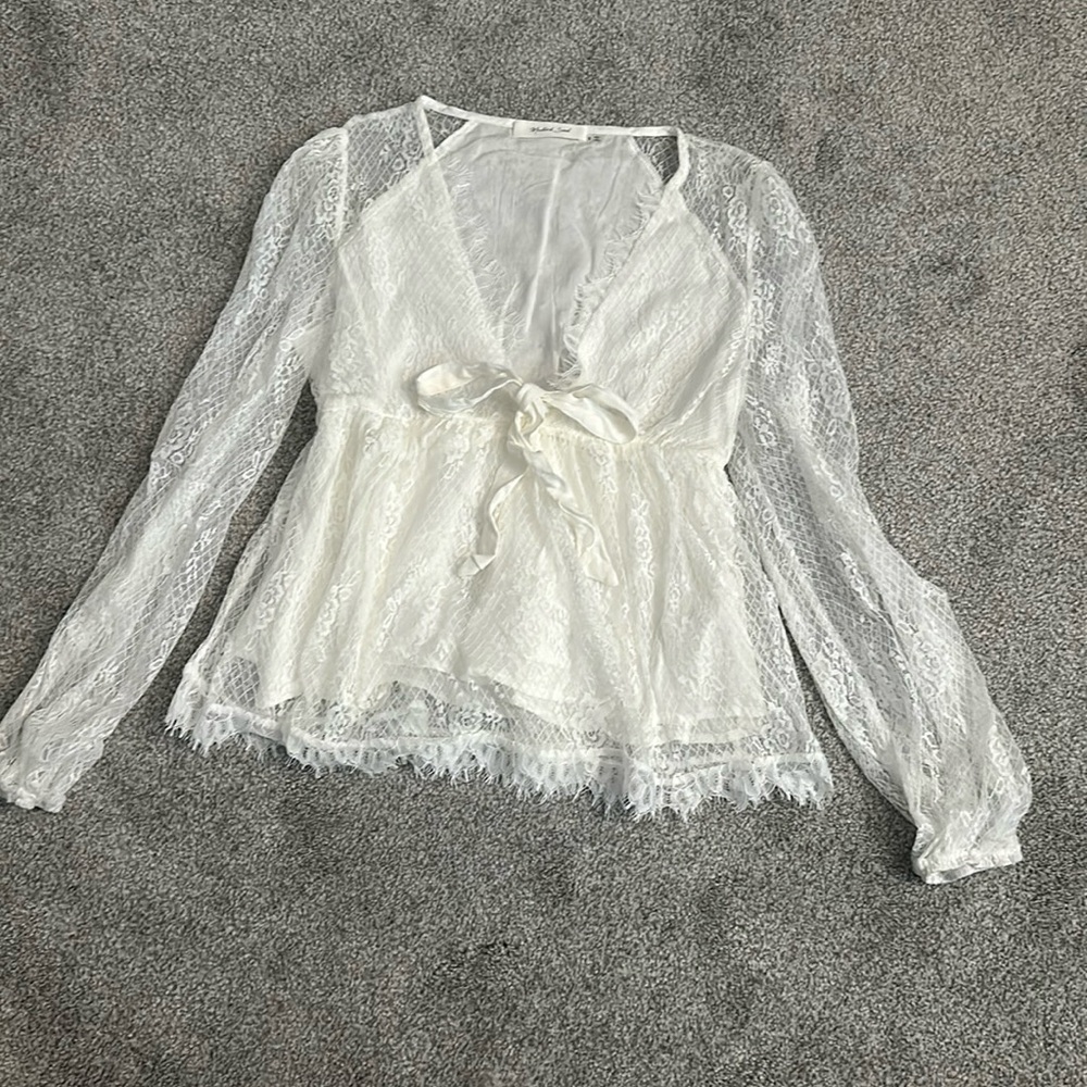 Lace Peplum Shirt